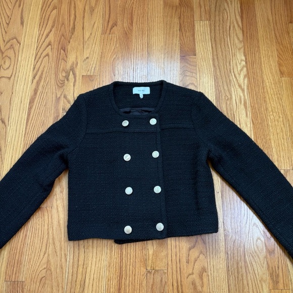 REISS Esmie Cropped Jacket Double Breasted Wool Blend Size 6 - Picture 8 of 13